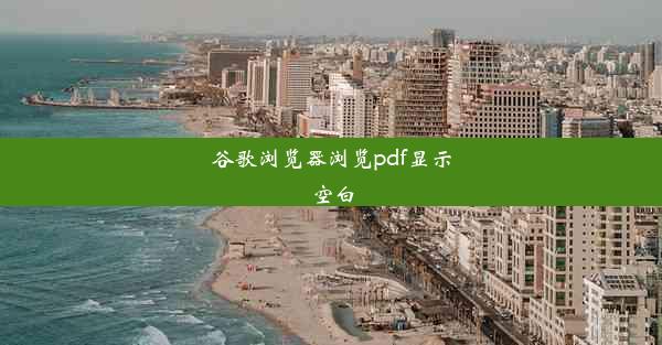 谷歌浏览器浏览pdf显示空白