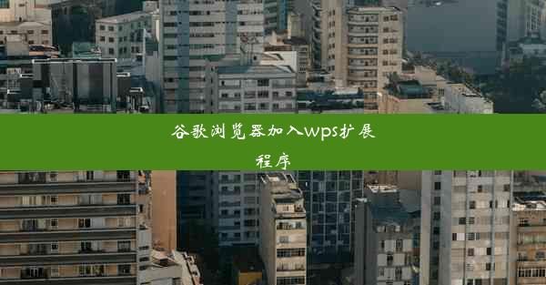 谷歌浏览器加入wps扩展程序