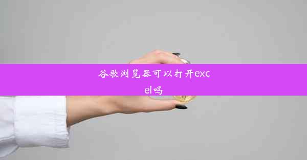 谷歌浏览器可以打开excel吗