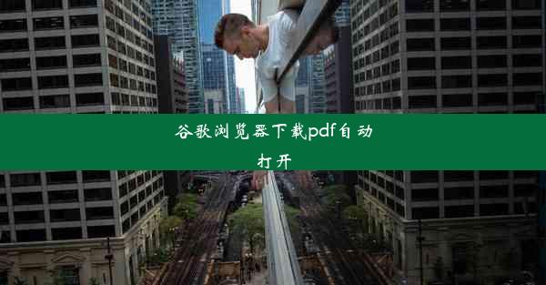 谷歌浏览器下载pdf自动打开