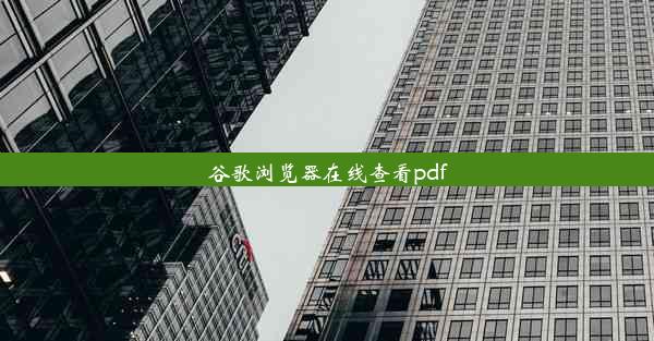 谷歌浏览器在线查看pdf