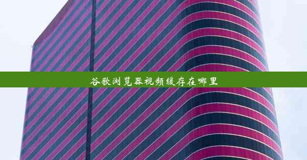 谷歌浏览器视频缓存在哪里