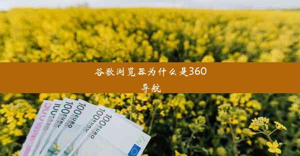 谷歌浏览器为什么是360导航